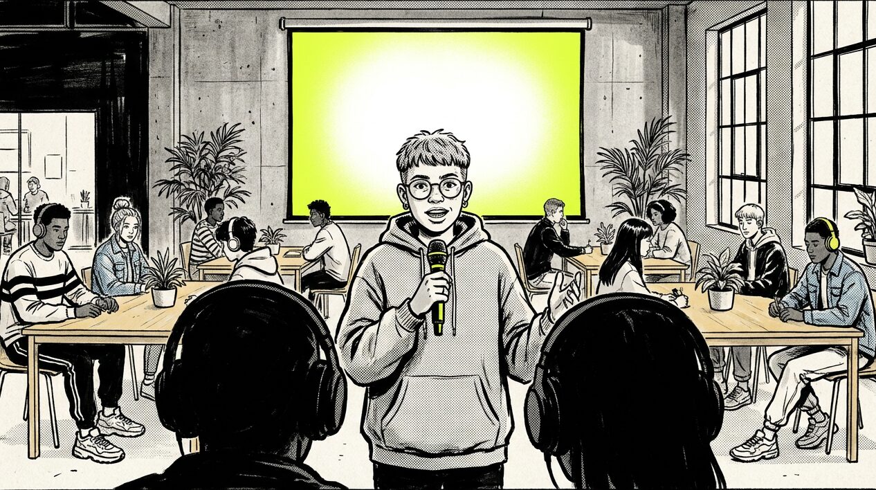 Рисунок: выступление на Demo Day